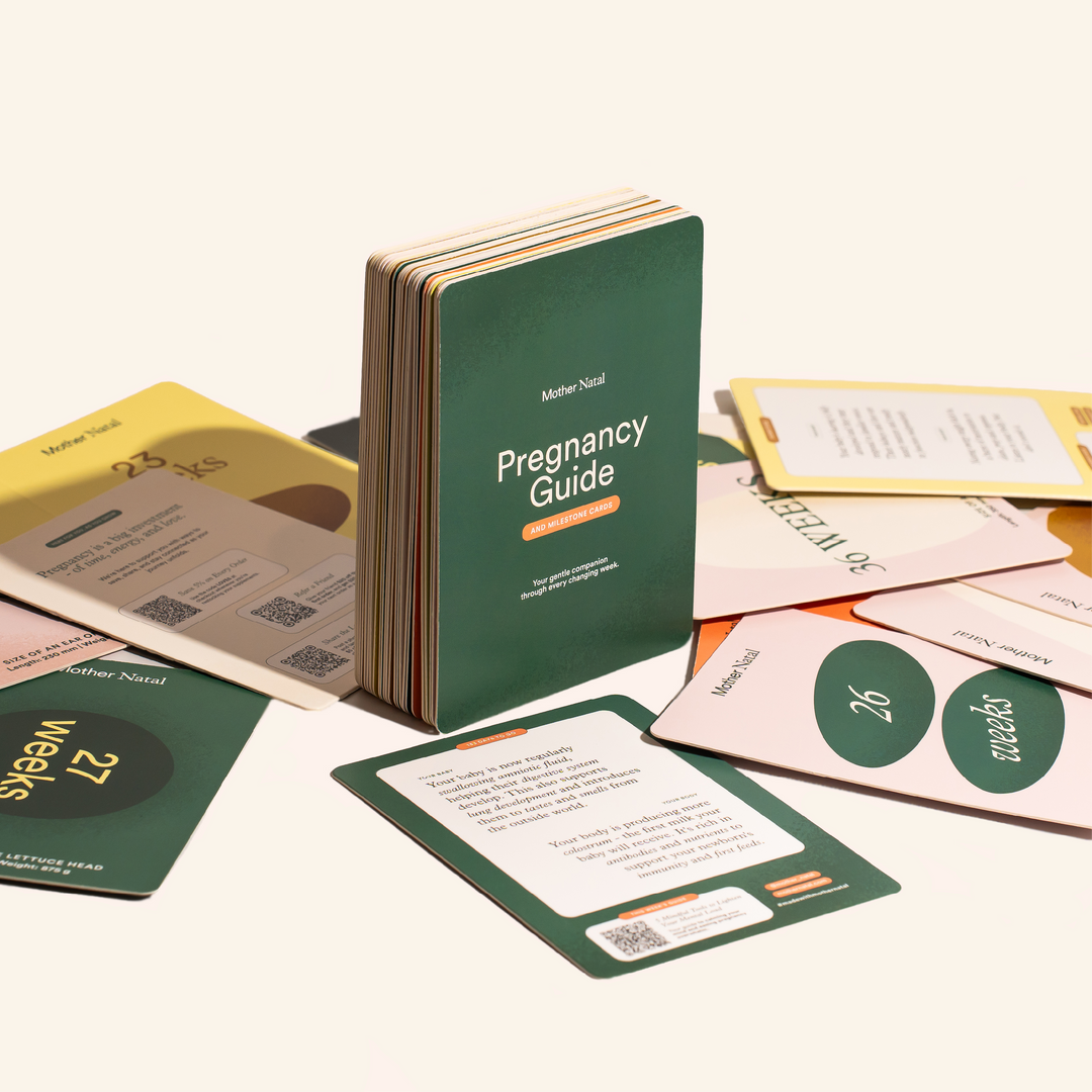 Weekly Pregnancy Guide & Milestone Card Set