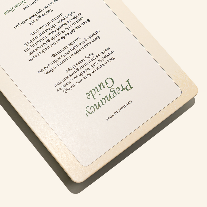 Weekly Pregnancy Guide & Milestone Card Set