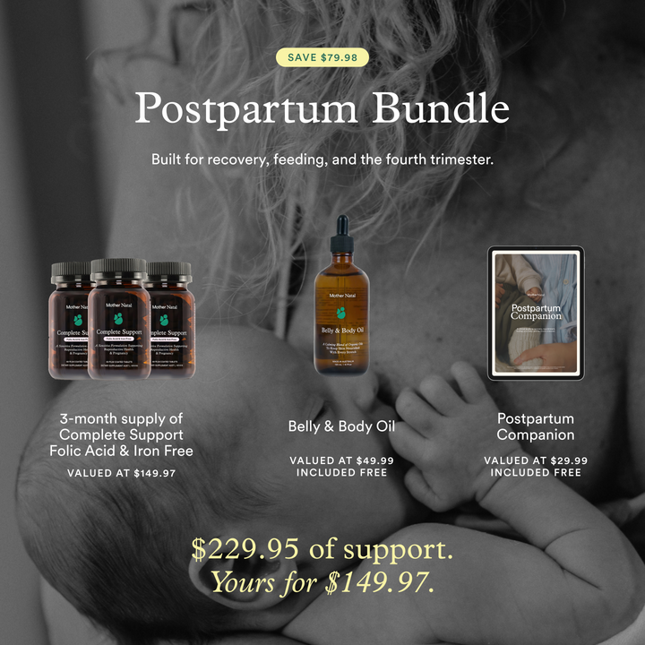 Postpartum Bundle | Folic Acid & Iron Free